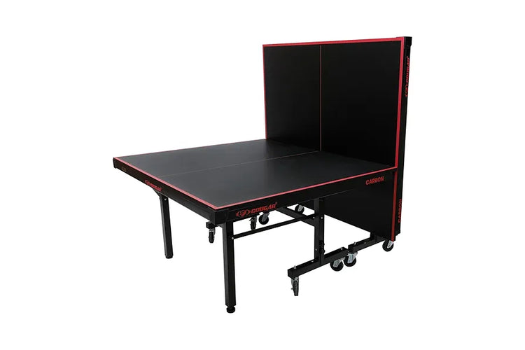 COUGAR  Carbon Table Tennis Table Black Top | Thickness 25Mm with Net Set, Table Cover, Features Quick Assembly and Play Back Mode