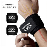 COUGAR Wrist Support for Gym  ||Adjustable Velcro Closure for Custom fit ||Dumbbell Support, Men/Women Black Free Size