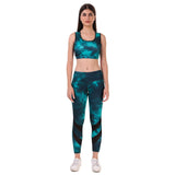 VECTOR X OSB-316 WOMEN'S SUBLIMATION PATTERN SPORTS BRA WITH LEGGING SET FOR PRACTICING YOGA & GYM FITNESS