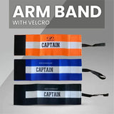 COUGAR Captain Armband with Velcro for Football Soccer Training, Anti Drop Design for Adult & Youth, Multicolor| Set of 2 |