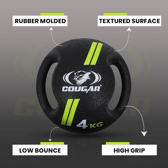 Cougar Dual Handle Medicine Ball | Kibi Sports