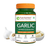 Garlic Extract Capsules 500mg  Heart Health, Cholesterol & Immunity - Nutrition by Pure Nutrition