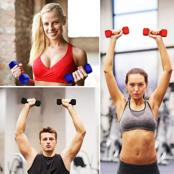 Kakss Vinyl Coated Dumbbells(0.5kg to 10kg)(Proudly Made In India)