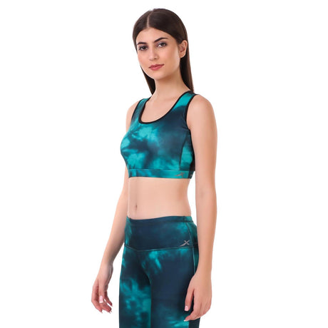 VECTOR X OSB-316 WOMEN'S SUBLIMATION PATTERN SPORTS BRA WITH LEGGING SET FOR PRACTICING YOGA & GYM FITNESS