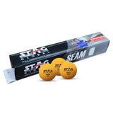 STAG GLOBAL Seam Plastic Table Tennis Ball Orange Available Pack Of 12 ,30, 72, 90