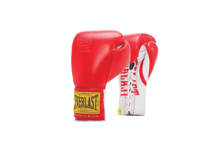 Everlast 1910 Classic Sparring Boxing Gloves Laced Red