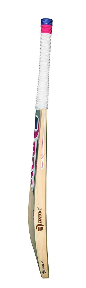 RMax Kashmir Willow Diablo Leather Ball Cricket Bat with Bat Cover