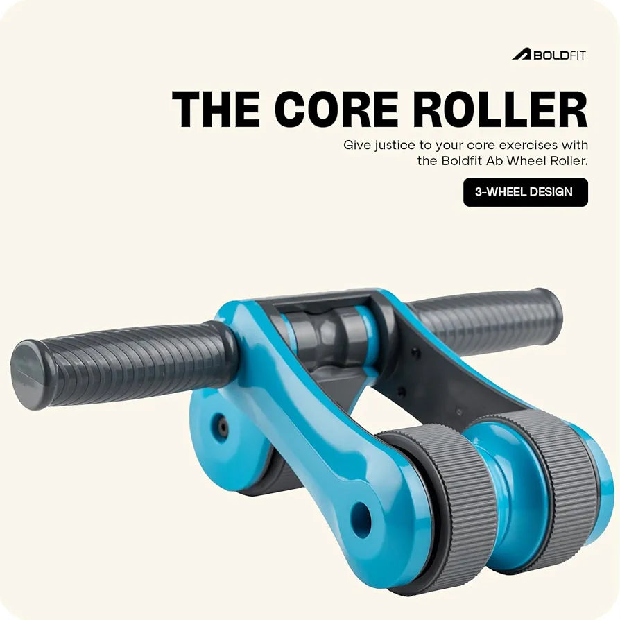 Boldfit Abs Roller for Men & Women Stomach Home Workout, Gym
