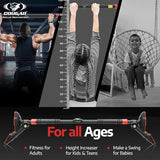 COUGAR THREE WAY SUPPORT Pull Up Bars Hanging leg raises pull up support with water level For Home Workout -Chin Up Bar Gym Accessories Without Screw Anti-skid Grip Strength Training Exercise Bar