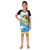 VIVA SWIMMING Half Sleeves Swimwear Suit Costume for Kids For Practicing Swimming, Diving, Cycling, Aerobics