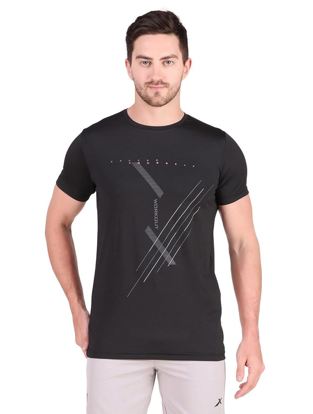 VECTOR X OMT-275 Men's Round Comfortable T-shirt (Pack of 1)For Gym Training and Other Sports