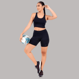 Vector X OSB-280 Women's Yoga Stretchable Sports bra and Tight Short Combo