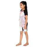 VIVA SWIMMING Half Sleeves Swimwear Suit Costume for Kids For Practicing Swimming, Diving, Cycling, Aerobics