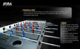 Stag Global Foosball Table| Premium Table Soccer for Kids, Adults with Cup Holders| Ideal for Home & Club| KIBI SPORTS