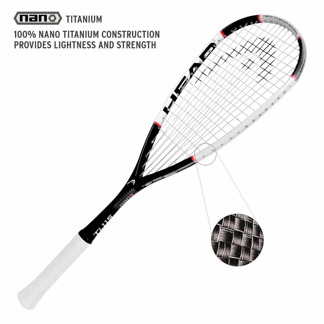 Head Nano Ti. 115 Squash Racquet | Kibi Sports