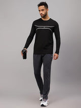 Vector X Mens Full Sleeve Round Neck Jersey/ t-shirt For Fitness Training (Silver, XXL)