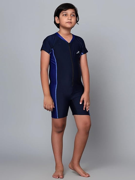 VECTOR X Zaggar Swimming/Cycling Suit Self Design Boys & Girls Swim-dress Swimsuit
