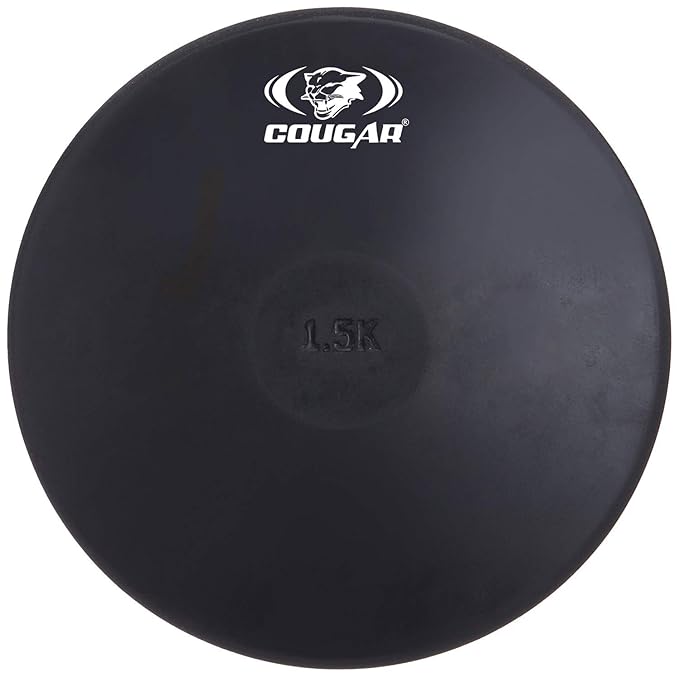 Cougar Black Rubber Discus Throw | Kibi Sports
