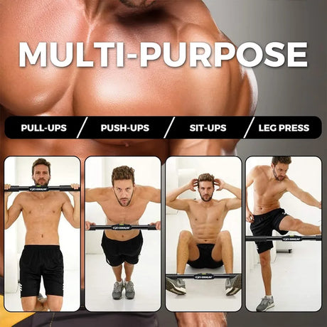 COUGAR THREE WAY SUPPORT Pull Up Bars Hanging leg raises pull up support with water level For Home Workout -Chin Up Bar Gym Accessories Without Screw Anti-skid Grip Strength Training Exercise Bar