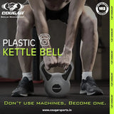 Cougar Plastic Kettlebell for Home Gym, Kettlebells for Strength Training, Fitness & Cardio Training, 4 Kg