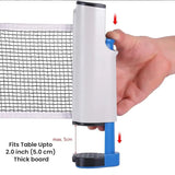 COUGAR Table Tennis Net with Push Clamps, Portable TT Net, Retractable Table Tennis Net for Any Table