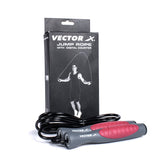 Vector X IR-97132 Skipping Jump Rope for Speed Skipping. Lightweight Jump Rope for Women, Men, and Kids(Pink-Grey)