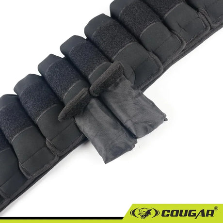 COUGAR 4.5 kg Adjustable Weighted Belt for Strength Training – One Size Fits All | Neoprene Padded Gym Belt for Dips Pull-Ups Squats Bodyweight Workouts | Add or Remove Weight Without Removing Belt