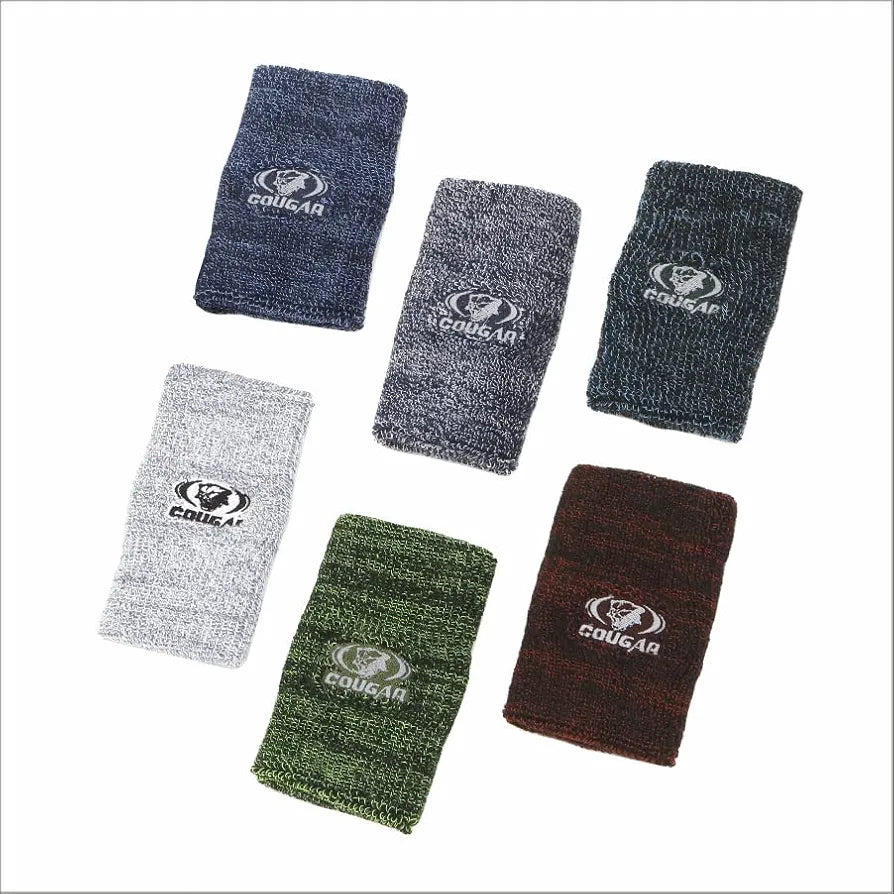 COUGAR Wrist Band  for Men & Women 5 Inch - Wrist Sweat Band for Badminton Football, Basketball, Running & Athletic Sports, Sweat Absorbent Made in India