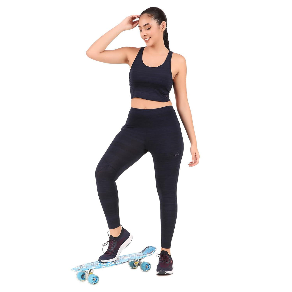 Vector X OSB-279 Women's Yoga Stretchable Sports Bra and Full Length Tights set