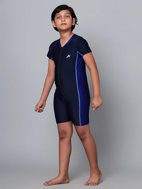 VECTOR X Zaggar Swimming/Cycling Suit Self Design Boys & Girls Swim-dress Swimsuit