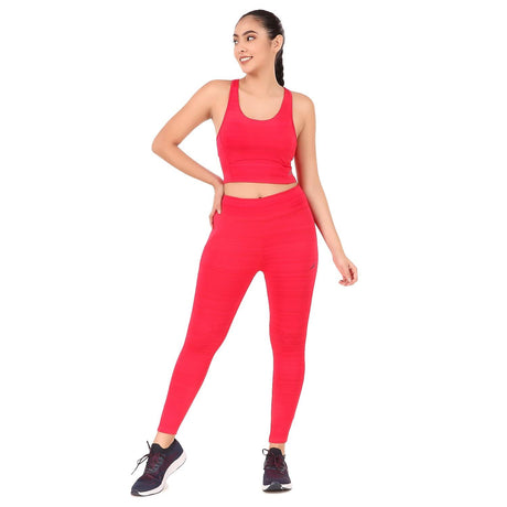 Vector X OSB-279 Women's Yoga Stretchable Sports Bra and Full Length Tights set