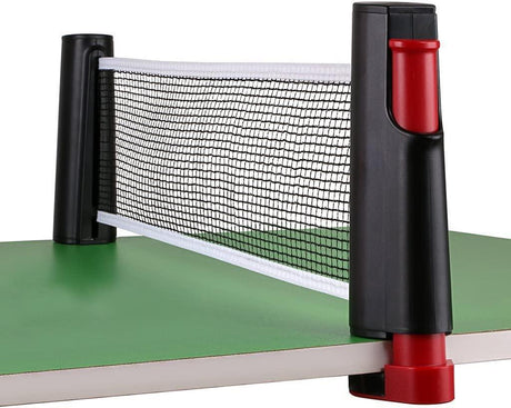 Vector X Table Tennis Net Retractable Table Tennis Net Replacement, Ping Pong Net(Black-Red)