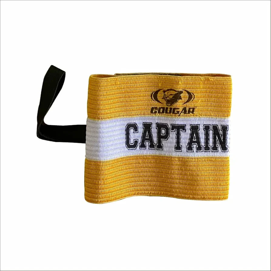 COUGAR Captain Armband with Velcro for Football Soccer Training, Anti Drop Design for Adult & Youth, Multicolor| Set of 2 |