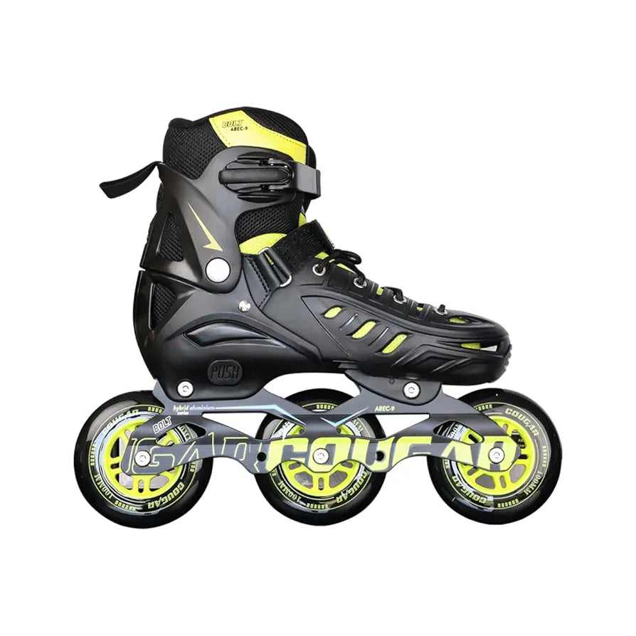 COUGAR Bolt ABEC-9 Inline Skates for Adults | Adjustable Sizes S 
