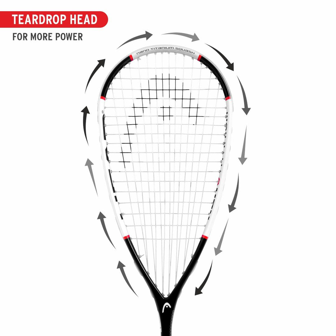 Head Nano Ti. 115 Squash Racquet | Kibi Sports