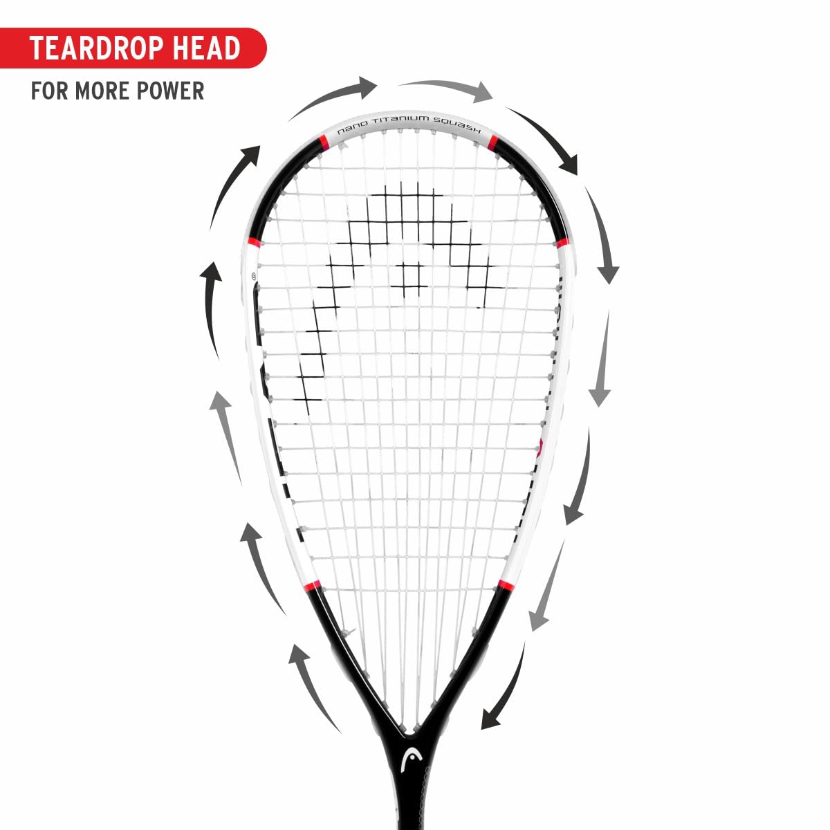 Head Nano Ti. 115 Squash Racquet | Kibi Sports