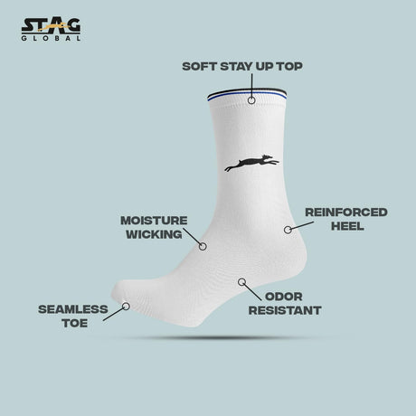 STAG GLOBAL Premium Ankle Socks for Men's and Woman | Official Socks for Summer | Ultra Soft | Pack of 3