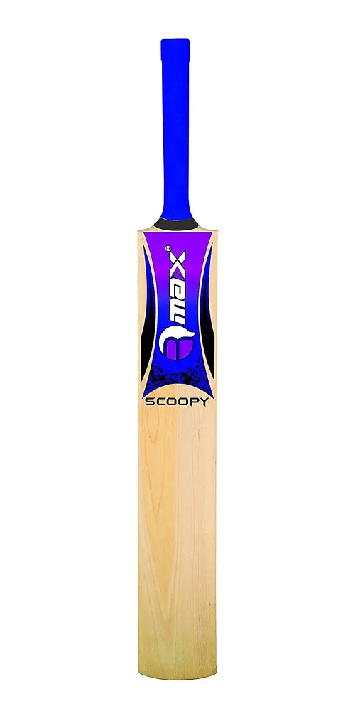 R-Max Tennis Ball Kashmir Willow Cricket Bat with Scoop Design, Kashmir Willow, Light Weight, Tennis & Rubber Ball, Bat Cover 