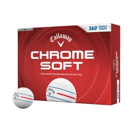 Callaway Chrome Soft 360 Triple Track Golf Balls - White
