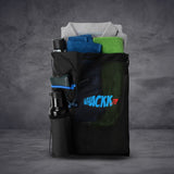 Joss 9L Black |Sports Bag|Swimming Equipment Bags|Netball Bags|Dry Bags|Drawstring Bag for Shoes & Clothes|Sports Gear|Accessory Pocket |Gym Bag |Tuition Bag|1 Bottle Holder