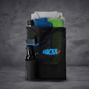 Joss 9L Black |Sports Bag|Swimming Equipment Bags|Netball Bags|Dry Bags|Drawstring Bag for Shoes & Clothes|Sports Gear|Accessory Pocket |Gym Bag |Tuition Bag|1 Bottle Holder