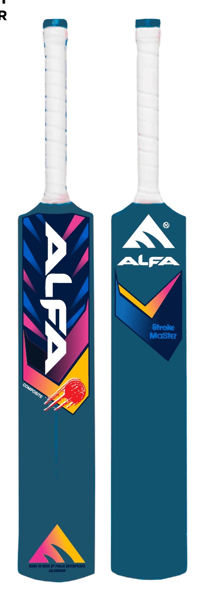 Alfa Composite Cricket Tennis Bat Stroke Master With Cover Cricket Bat - main