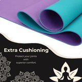 Vedam 6mm TPE Material Yoga and Exercise Mat (Purple)