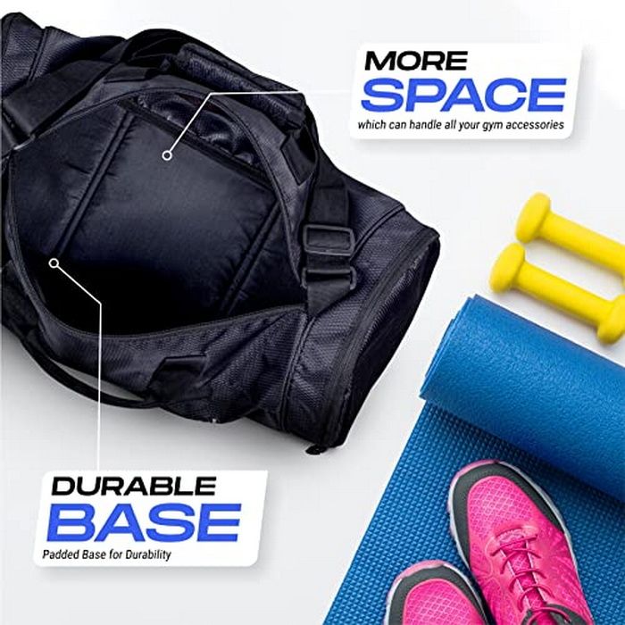 Vector X Gym Duffel 26L Sports Bag for Men and Women Polyester | Large Compartment | Front Utility Pocket | Mesh Side Pocket | Durable Base | Adjustable Shoulder Strap Travel Bag