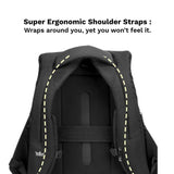 Ghost X Daring Texture Anti Theft Office Laptop Backpack for Men – Hard Shell, 25L Professional Work Bag