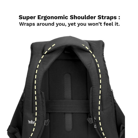 Ghost X Daring Texture Anti Theft Office Laptop Backpack for Men – Hard Shell, 25L Professional Work Bag