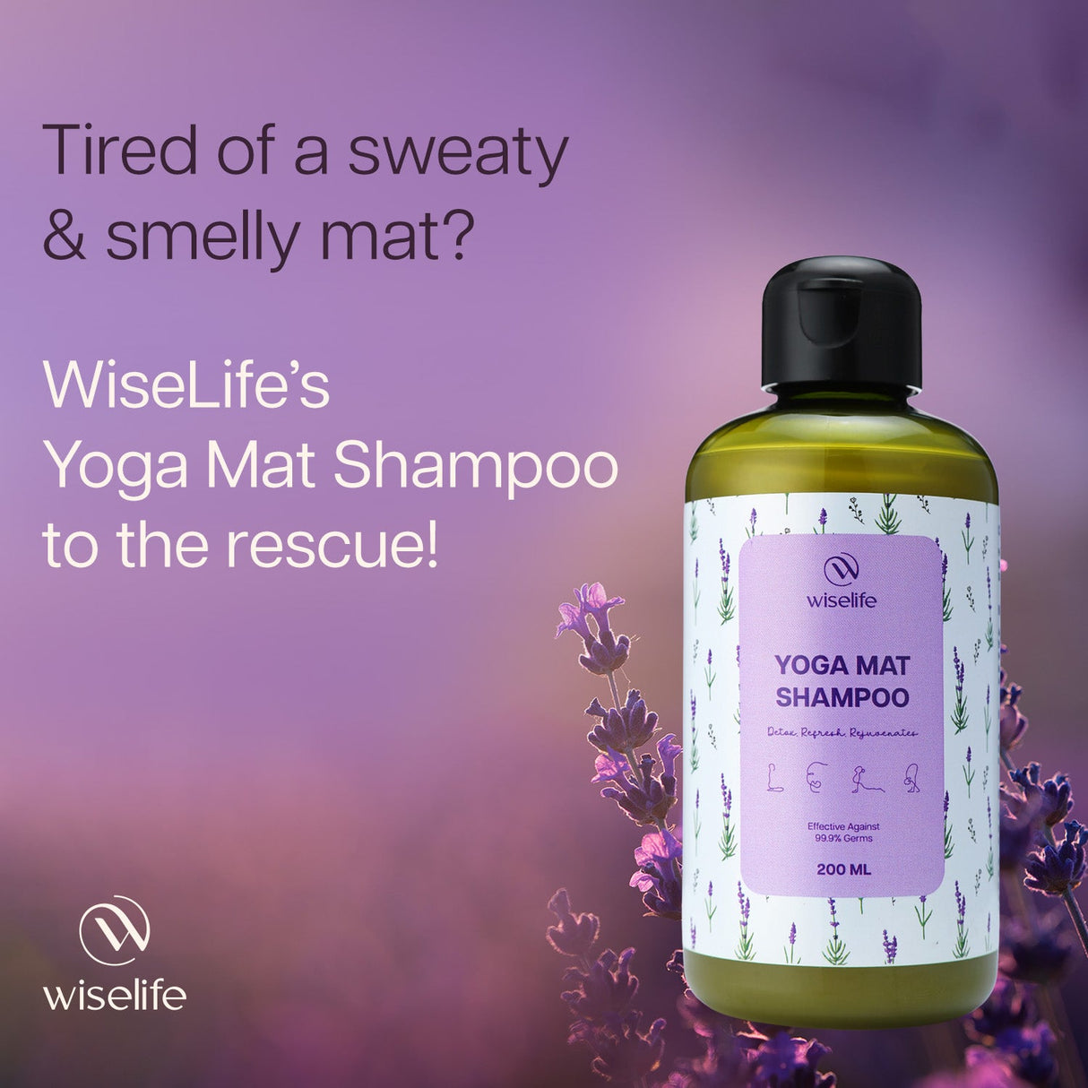 Yoga Mat Shampoo- Lavendar 200ml