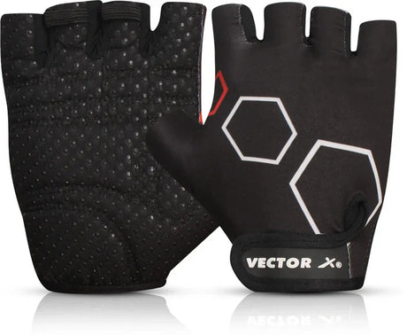 Vector X Blitz Gym Bag Combo for Men ll Gym Bag with Shoe Compartment and, Black Bottle, Black Wristband, Black Gloves ll Gym Bag & Fitness Kit & Gym Bag Combo