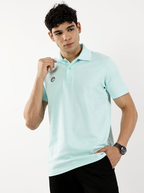 Flex Polo T-shirts Mint Green | Omtex