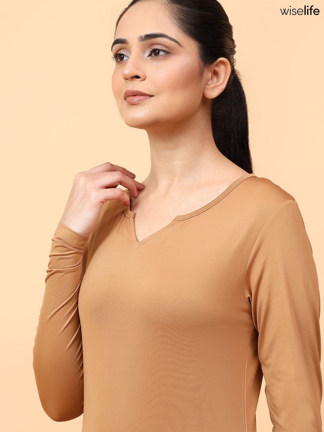 Active Full Sleeves T-shirt (Brown)